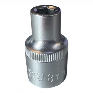 Головка торцевая 1/2" 6гр. 8мм L38мм CrV HD-1201