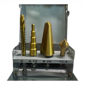 Сверла по металлу специальные, HSS 4241, набор 4 предмета HD-44705