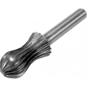 Шарошка металлическая грушевидная 13x25x55мм для обработки металла HD-61717