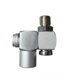 Штуцер пневматический шарнирный двойной с резьбой M1/4" x F1/4" HD-MW2