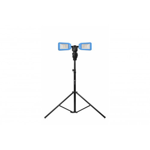 Прожектор аккумуляторный светодиодный 10000lm со штативом Hoegert HT1E455