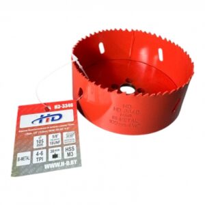 Коронка биметаллическая по металлу и дереву 105мм., L38мм., 5/8"-18UNF, HSS M3 HD-3346