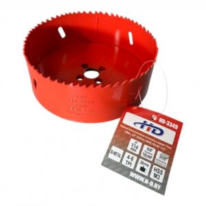 Коронка биметаллическая по металлу и дереву 114мм., L38мм., 5/8"-18UNF, HSS M3 HD-3349