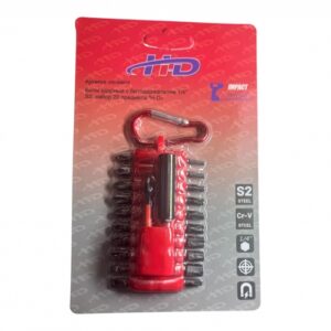 Биты ударные с битодержателем 1/4", S2, набор 22 предмета HD-04612