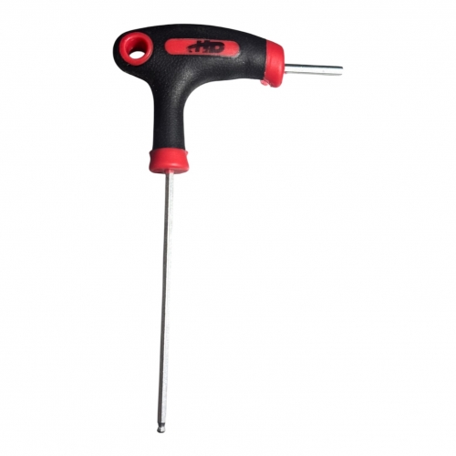 Ключ шестигранный c T-образной ручкой 2.5мм 16х50х75мм с шариком, CrV HD-05585