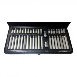 Головки-биты специальные TORX, HEX, SPLINE (набор 40пр.) CrV 55-62 HRS HD-66400.