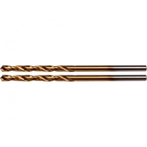 Сверло по металлу спиральное 2.5мм HSS-TiN, 2шт HD-44633