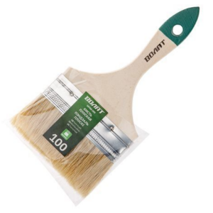 Кисть плоская 4''-100 мм, флейцевая малярная, Волат 10700-100