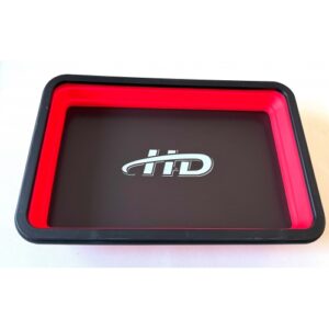 Лоток магнитный силиконовый складной для деталей 178х279х15-45 мм, цвет красный HD-083133R