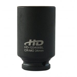 Головка торцевая ударная 1/2" 6гр. 34мм L78мм CrMo HD-123406BL