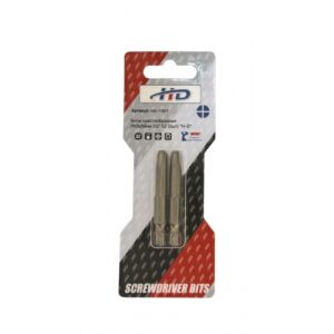 Биты крестообразные PH3х50мм 1/4" S2 (2шт) HD-77877
