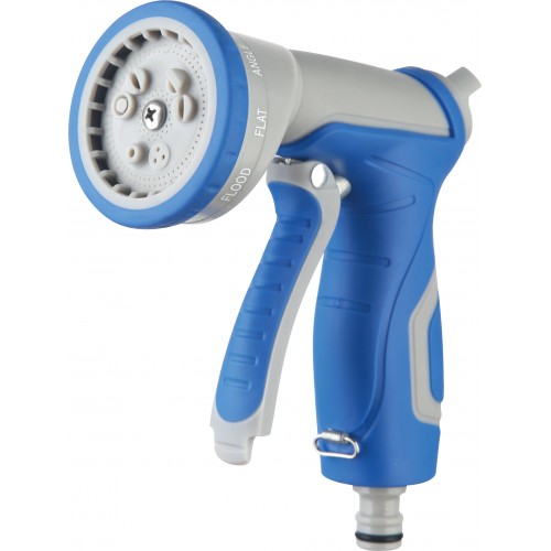 Пистолет-распылитель для полива регулируемый 9 функций Zn, Plastic, TPR coated HD-G1125