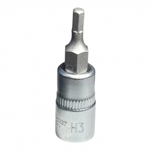 Головка 1/4" с насадкой HEX 3 мм, длина 37 мм HD-14H0337