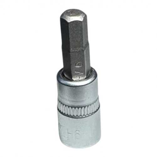 Головка 1/4" с насадкой HEX 6 мм, длина 37 мм HD-14H0637