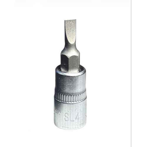 Головка 1/4" с насадкой шлицевой 4 мм, длина 37 мм HD-14SL0437